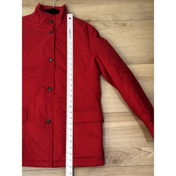 LORO PIANA Quilted Jacket Pinkish/Red Made In Italy Women's 44 - Picture 12 of 14